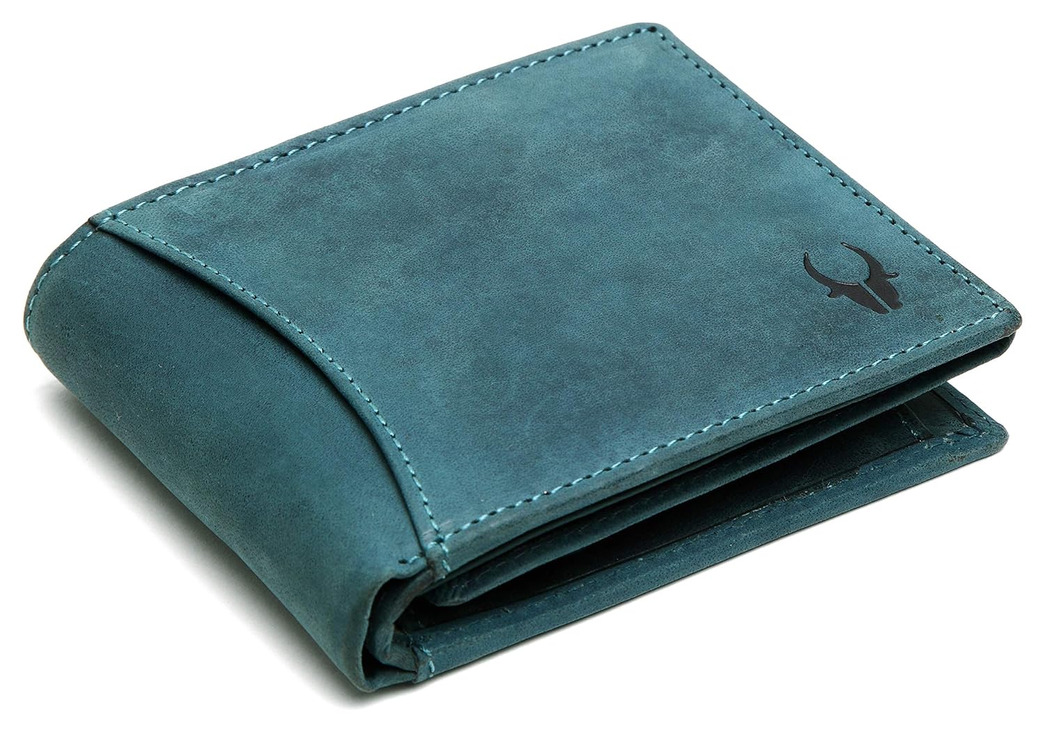 WildHorn Blue Hunter Leather Men's Wallet - Image 2