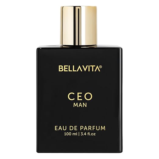 Bella Vita Luxury CEO MAN Perfume 100ml | Long Lasting | Eau De Parfum | Lemon, Lavender, Tonka, Mandarin & Vetiver | Woody, Citrus Premium Fragrance | Ideal Gift for Man