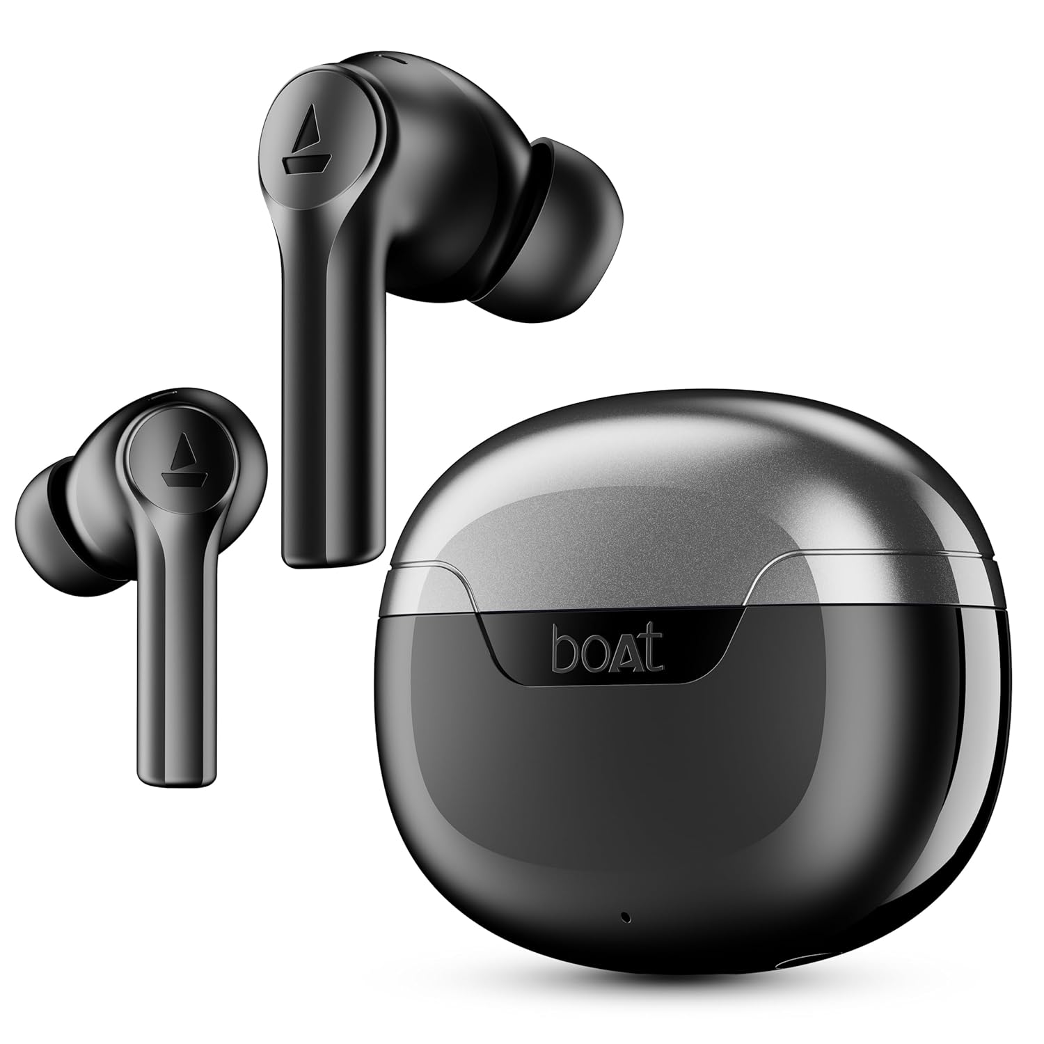 Boat Airdopes 300, Cinematic Spatial Audio, 50H Battery, 4Mic AI ENx, Fast Charge, App Support, Low Latency, IPX4, v5.3 Bluetooth Earbuds, TWS in Ear Earbuds Wireless Earphones with mic (Purple Haze)