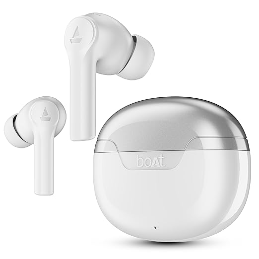 Boat Airdopes 300, Cinematic Spatial Audio, 50H Battery, 4Mic AI ENx, Fast Charge, App Support, Low Latency, IPX4, v5.3 Bluetooth Earbuds, TWS in Ear Earbuds Wireless Earphones with mic (Purple Haze) - Image 3