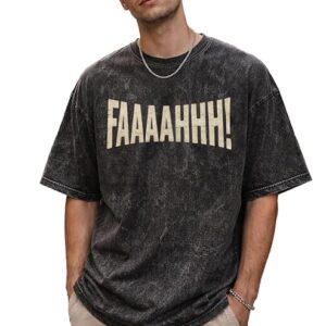 boffi ... 100% Cotton Oversized T-Shirt Unisex Drop Shoulder Dye Washed Street Look Black Pack of 1
